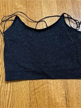 Gilly Hicks Black Sparkle Bralette